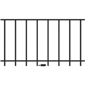 19.5 in. x 35 in. Black Aluminum Puppy Picket Add-on Kit 2 Pack