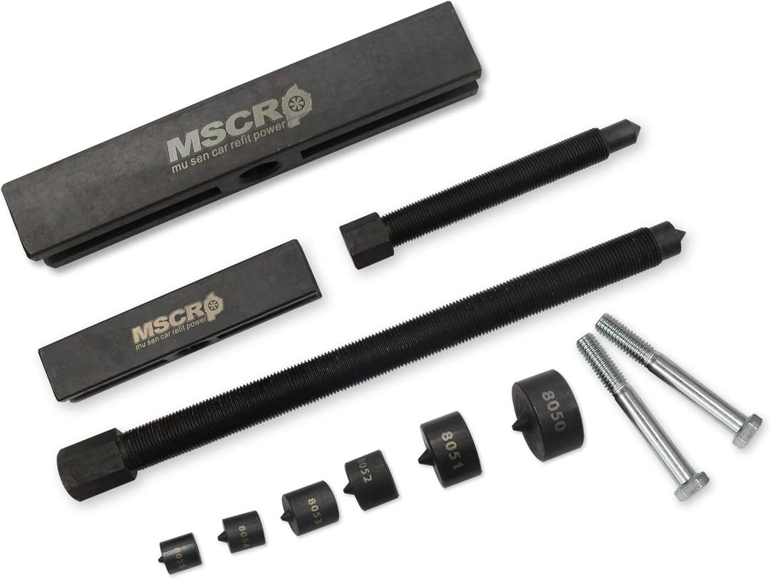 522 Large Gear and Pulley Puller + 7393 Gear and Pulley Puller with 5-1/2" Long Forcing Screw + 8056 Shaft Protectors Set for Timing Gears and Fan Pulleys