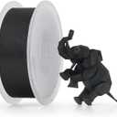 Bambu Lab PLA Basic Filament 1.75mm 1kg Spool - PLA 3D Printer Filament, Smooth Finish, Low Warp, Easy to Print, Compatible with Bambu Lab & Most FDM 3D Printers, Black (10101) - Spool