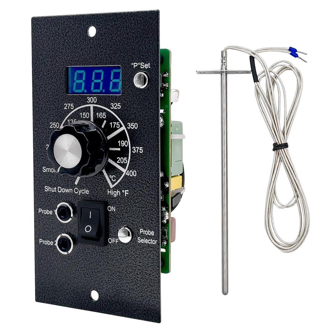 Upgraded Digital Thermostat Controller Kit Replacement for Traeger Wood Pellet Grills, with Temperature Probe Sensor
