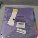 Forvencer 16 Count Dividers with Two Pockets, 8 tabs Binder Dividers for 3 Ring Binder Organizer, Multicolor, 2 Sets