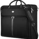 MATEIN Mens Garment Bags for travel, Large Travel Suit Bag Up to 7 Suits with Strap, Wrinkle Free Carry On Garment Bags for Hanging Clothes, Business Suitcase Luggage Bag Fit 17.3 Inch Laptop, Black