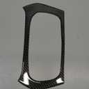 Panel Frame Cover Gear Shift Center Consoles Trim Carbon Fiber Black