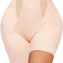 Falorda Mid-High Waist Shapewear Shorts Tummy Control Shorts Seamless Compression No Show Waist Trainer Thigh Slimmer,XL