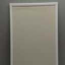 U Brands Farmhouse Linen Bulletin Board, 30" x 20", White Wood Style Frame, Includes Push Pins