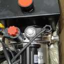 DC HOUSE Electric Hydraulic Pump Unit Metal Reservoir for Dump Trailer (Double Acting 10 Quart)