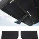 Cybertruck Sun Shade Windshield Sun Visor for 2026 2025 2024 Tesla Cybertruck, Custom Fit Front Window Sunshade, Blocks Heat & UV, Keeps Interior Cool, Cybertruck Accessories for Sun Protection, Cybertruck-Windshield Sunshade