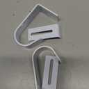 Hicarer 2 Pcs Closet Rod Support for Wire Shelf Adjustable Rod Bracket Metal Wall Mount Brackets for Hanging Clothes Laundry Room Shelves Closet Utility Storage