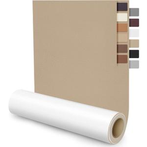 Cahomo Leather Patch Repair Tape for Furniture, 15.7x59 inch Leather Repair Patch Self-Adhesive, Vinyl Leather Repair Tape Kit for Car Seat, Furniture, Sofas, Chair, Handbags Beige