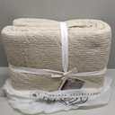 Levtex Home Cross Stitch Reversible King/Cal King Quilt Set (106x92in) and 2 Pillow Shams (36x20in) - Stitch Texture - Taupe - Cotton King Size Quilt Bedding Set - Lightweight Soft Pre-Washed
