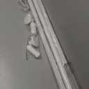 White Tension Curtain Rod 51-126 Inch, Long Curtain Rod No Drilling for Window or Bathroom Patio, Outdoor Tension Rod for Patio, Easy to Install, Never Rust, Rod Diameter 1.26 Inches-White