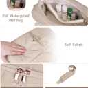 Wandering Nature Personal Item Travel Bag, Small Duffle Bag for Women with Wet Pocket & 14'' Laptop Compartment, Lightweight Carry on Weekender Duffel, Gourd Pattern (Beige)