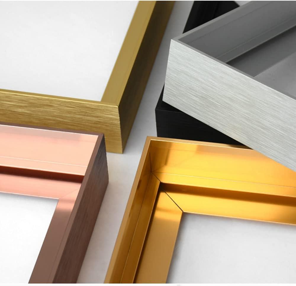 GVS-ART DIY Metal Floating Frame for 36X48 Canvas Painting Art,1 1/2"(3.8cm) Depth, Floater Frame,Mental Frame Kit, Cut to Pieces,Not Include Canvas or Mat Matte Black Frame