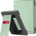 CoBak Case for Ereader - Durable PU Leather Cover with Auto Sleep Wake, Card Slot, Hand Strap Feature - Fits Kindle Paperwhite 11th Generation 6.8" Signature Edition 2021 Released (Agave green)