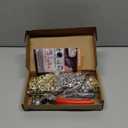 803Pcs Grommet Eyelet Pliers Kit, 1/4 Inch Grommet Tool Kit with 800 Metal Eyelets, Grommet Hand Press kit for Leather Crafts(Inside Dia: 6.4mm/Outer Dia: 12mm (A.I.S.)/Flange Width: ~3mm)