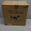 Folding Exercise Bike Pedal Exerciser Portable Desk Bike with LCD Display for Arms and Legs Workout (BLUE)