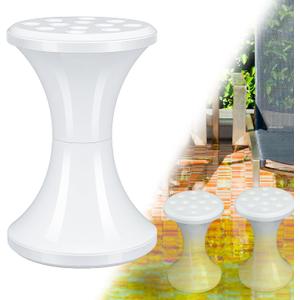 Leinuosen 2 Pack 17.5 Inch Pool Chairs Stools for Underwater White Mini Pool Table Accessories for Outdoor Indoor Underwater Bar Scene Deck Submersible Barstool