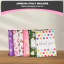 JinRuiKJ Thank You Poly Mailer 6x9 - 100 Pack - Strong Thick Self Adhesive Mailing Bags - Cute Packaging Bags for Small Business - Red Lips Printed