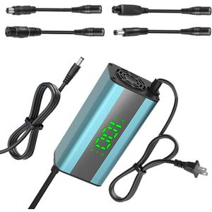 UL Certified 42V 2A Electric Scooter Charger with LED Charging Display (1-100%), Universal with 4 Connections for 36V Li-ion Batterie, for Xiaomi Scooter,Electric Bike, Mobility Scooter