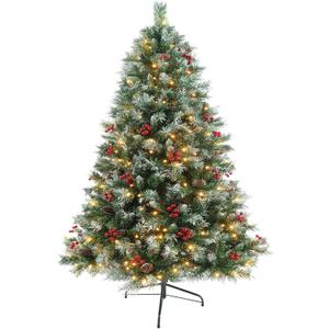 Prelit Christmas Tree with Lights 6ft - Premium Artificial Christmas Tree, with 874 Branch Tips and 250 Warm Lightsm, Support Automatique, Easy Assembly,Perfect Choice for Xmas Decorations (Green) Prelit Christmas Tree with Lights 6ft - Premium Artificial Christmas Tree, with 874 Branch Tips and 250 Warm Lightsm, Support Automatique, Easy Assembly,Perfect Choice for Xmas Decorations (Green)