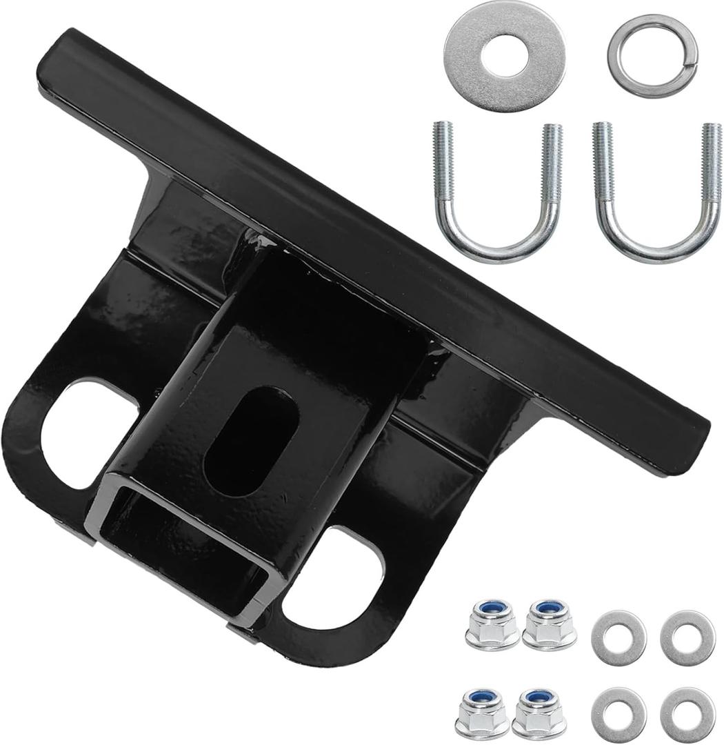 2" Rear Tow Hitch Receiver Mount 101280,Compatible with 2007-2023 Yamaha Grizzly Kodiak 550 700,Heavy Duty Steel Towing Adapter for ATV/UTV, Durable Black Powder-Coated Finish