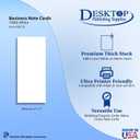Thick Blank 100lb White Heavyweight 4" x 9" Program/Menu Cards - 100 Pack - Inkjet & Laser Printer Compatible - For Wedding, Business, Formal Events
