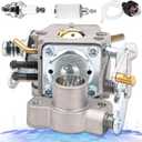 PP4218A Carburetor, PP4218AV Carburetor Repalcement for Poulan Pro PP4218AVX PR4218 PP4018 PP3314 PP3816 P3416 Chainsaw Car-buretor, Replaces Craftsman 358.350990 Chainsaw C1M-W26C 358351901 545040701