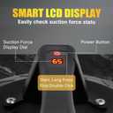 Electric Heavy Duty Suction Cup for Glass,11.8" Vacuum Tile Suction Cup Tool with Digital Display,350lbs Max Load, Auto Pump & Detachable 3000 mAh Battery, Suction Cup Lifter for Tile Granite Marble