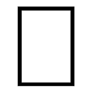 Flat Black 21x29 Picture Frame - Handmade American Flat 1" Wide Engineered Wood Frame for Wall Dcor with Preinstalled Hangers and UV Blocking Plexiglass, 21x29 Frame