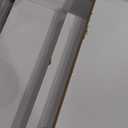 SmartStandard 32 x 84 inch White Sliding MDF Barn Door with 6FT Black Sliding Door Hardware Kit & Handle, Pre-Drilled Ready to Assemble, Waterproof PVC Coating, H-Frame