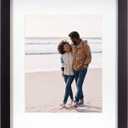 Malden International Designs 8x10 11x14 Black Matted Picture Frame