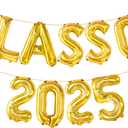 KatchOn, Gold Class of 2025 Balloons - 16 Inch | Graduation Balloons for Grad of 2025 | Class of 2025 Graduation Decorations 2025 | Gold Grad Decorations, Class of 2025 Banner, 2025 Sign