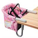 Amazon.com : Hook On Chair, VEEYOO Clip On High Chair Folding Fast Table Chair with Storage Bag, Portable Baby Feeding Seat Attach to Table for Home and Travel : Baby