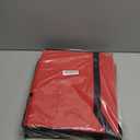 SONGMICS Christmas Figurine Storage Box for 15-Inch Figurines and Nutcrackers, Holiday Decor Organizer with Adjustable Dividers, 8 Slots and 2 Pockets, Dual Zippers, Cherry Red URFB041R01