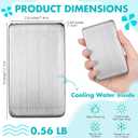 Honeydak 4 Pcs Stainless Steel Ice Packs for Lunch Boxes Travel Reusable Freezer Packs 304 Food Grade Metal Cooling Cube for Bag Cooler Bento Box Camping, No Water Needed