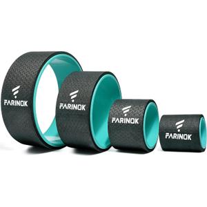 Yoga Wheel Set of 3+1, Upgraded 10MM Thick Back Wheels for Pain Relief & Stretching, Strongest Back Roller for Deep Tissue Massage, Improving Yoga Poses Backbend