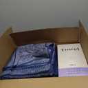 Ycosy 18 Piece Bath Towels Set,100% Microfiber Family Bathroom Towel with Hanging Loops-6 Bath Towels,6 Hand Towels,6 Washcloths,Quick Dry Highly Absorbent Shower Towel for Bathroom,Hotel,Spa-Navy