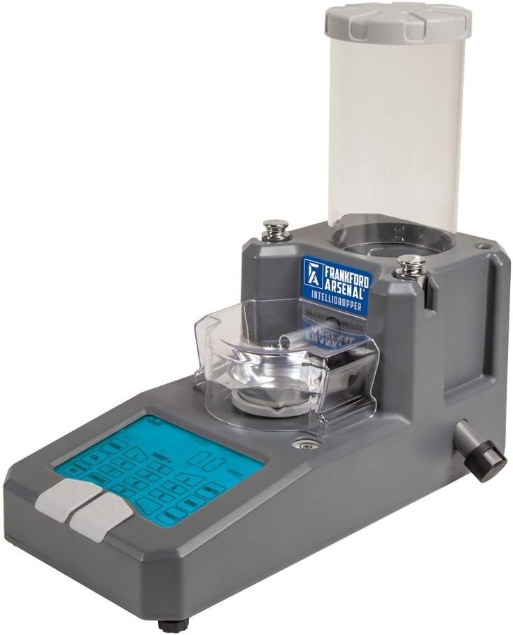 Frankford Arsenal Intellidropper Electronic Powder Measure for Powder Measuring with LCD Display and Free Reloading Database App for iPhone, Windows, and Google,Gray