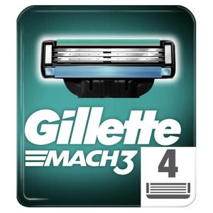 Gillette Mach3 Razor Refill Blades for Men, Fresh, 4 Count