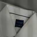 Gollnwe Men's Dress Shirt French Cuff Shirt for Men Slim Fit Stretch Spread Collar with Metal Cufflink (XX-Large, Light White)