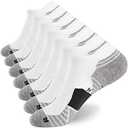 WANDER Men's Athletic Running Socks 7 Pairs Thick Cushion Ankle Socks for Men Sport Low Cut Socks /10-12/