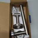 Bathroom Toilet Paper Holder Wall Mount SUS304 Stainless Steel Double Post Pivoting Toilet Paper Roll Holder Wall Mounted for Bathroom RV Commercial Toilet Tissue Dispensers, Brushed Nickel