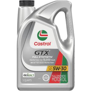 Castrol GTX Full Synthetic 5W-30 Motor Oil, 5 Quarts