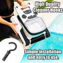 Hook for Robotic Pool Cleaner Accessories Pool Hook for Poles Compatible with All Pool Vacuum Including Cordless, Inground Above Ground and Underwater, Ideal Hooks for Telescopic Poles