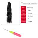 8 Packs Curly Crochet Hair GoGo Curl Crochet hair for Black Women Deep Wave Braiding hair,Synthetic Bohemian Crochet Braid Water Wave Crochet hair Extensions (1B, 24inch)
