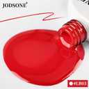 4 x JODSONE Red Swirl Nail Art Liner Gel Polish,10ml Classic Color 3D Nail Art Pens Effect Nail Print Design with Thin Brush for French Tips Manicure Painting DIY at Home - LB03