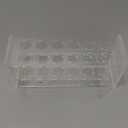 Cinnvoice 2 Pcs Acrylic Test Tube Holder Test Tube Rack 12 Sockets 18.7 mm Lab Vial Stand Clear for 15-18ml Centrifuge Tubes Syringe Holder, Not Include Tubes
