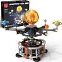 Solar System Building Set for Kids, STEM Toys with Rotatable Handle and Mechanical Gears, Space Toys for Home/School Science Learning, Birthday Gifts for Boys Girls Ages 6-12(1282pcs)
