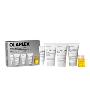 Olaplex Healthy Hair Discovery Travel Friendly Set: Cleanse, Hydrate, Treat and Style Hair | Reduce Breakage and Boost Shine & Softness | For Coily, Curly, Straight, & Wavy