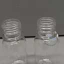 Zubebe 24 Pcs Plastic Bottles with Caps Clear Ginger Shots Bottles with Lids Leak Proof Small Juice for Freezer Mini Water Containers for Drink Milk Beer Coffee Liquid(2 oz)